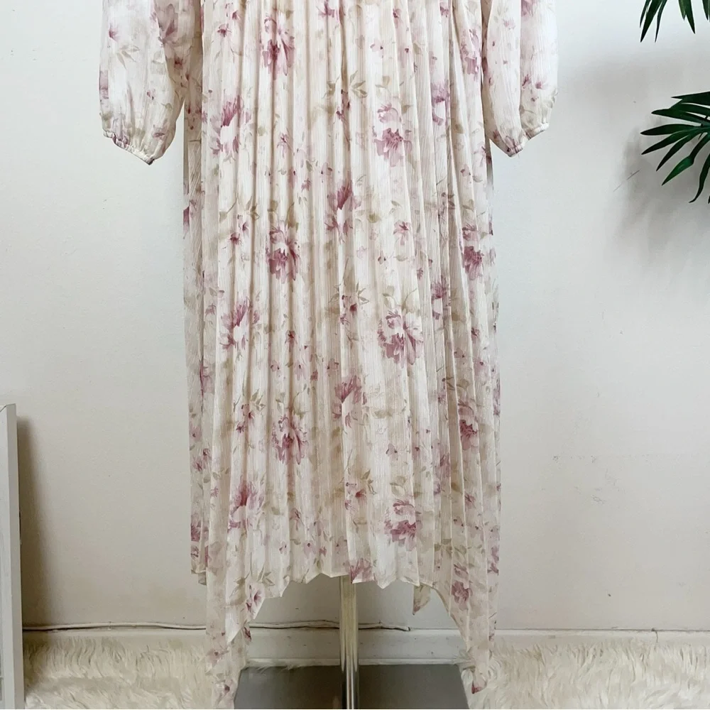 En Saison Kika Blouse & Midi Skirt Set in Pink Floral